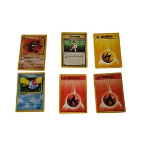 Vintage Pokémon Card Lot –Base Set & Fossil (1999–2000) –Italian Prints–6 Cards